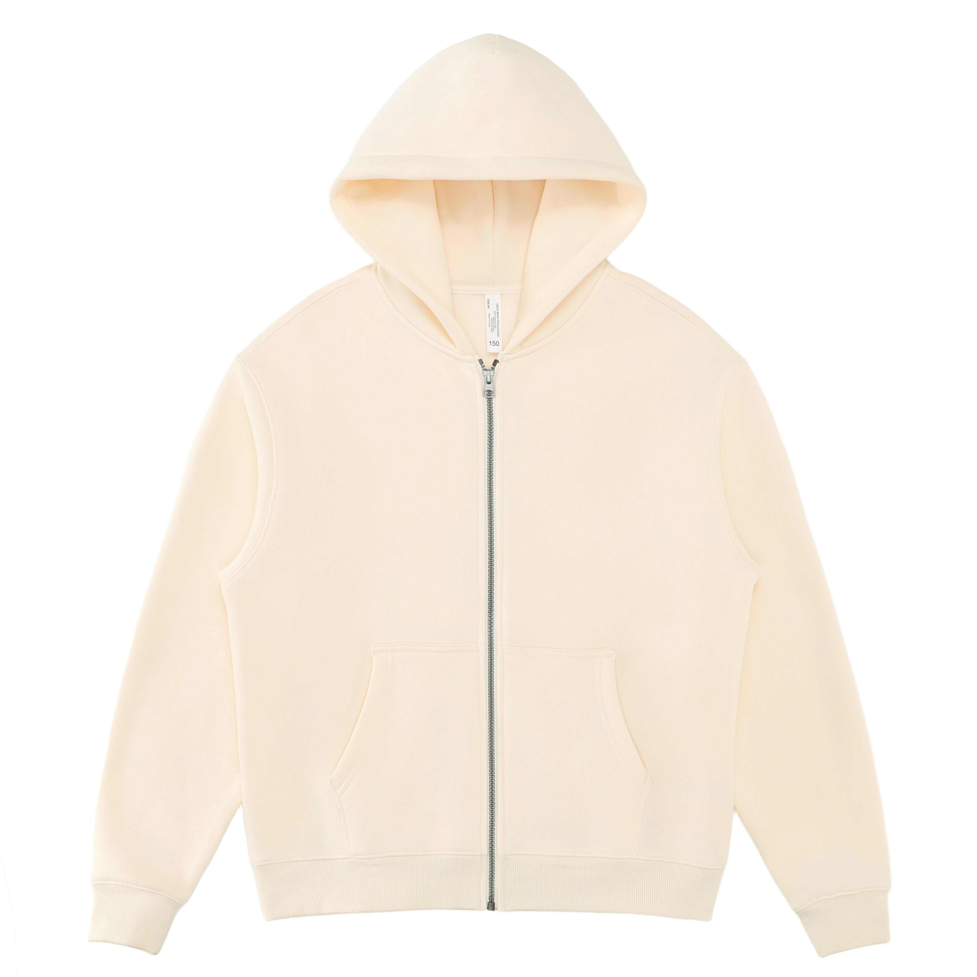 Zip-Up Plush Hoodie 350gsm