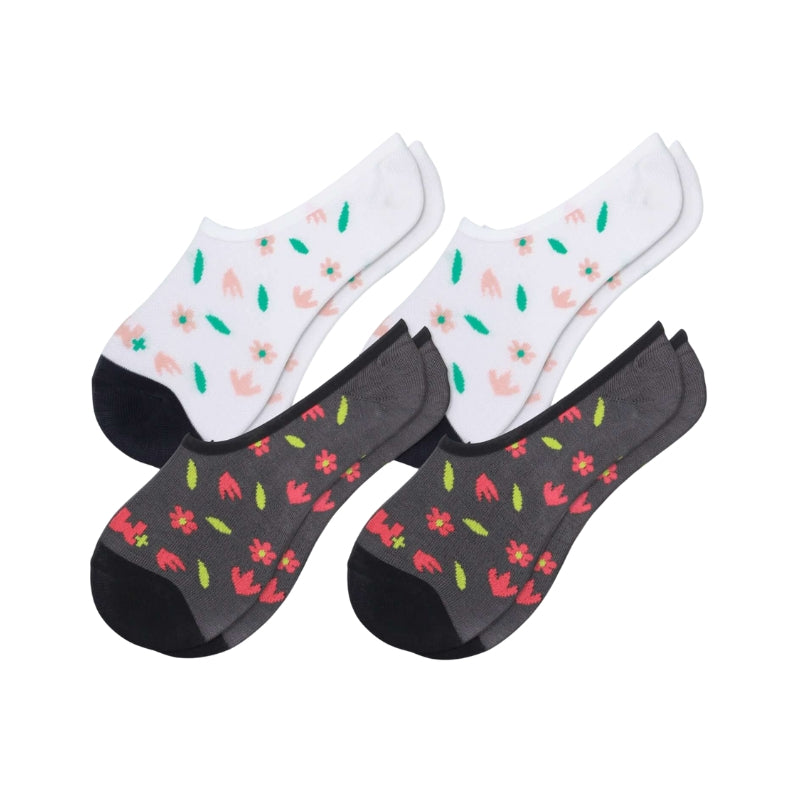 No Show Liner Sock with Non Slip Silicone Heel 6 Pair Pack