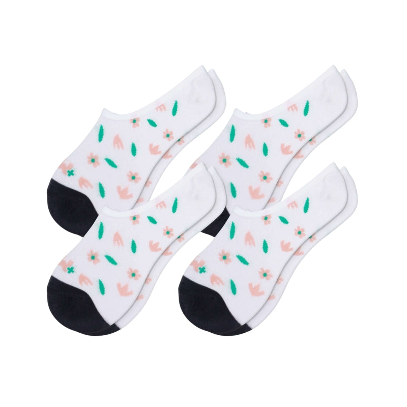 No Show Liner Sock with Non Slip Silicone Heel 6 Pair Pack