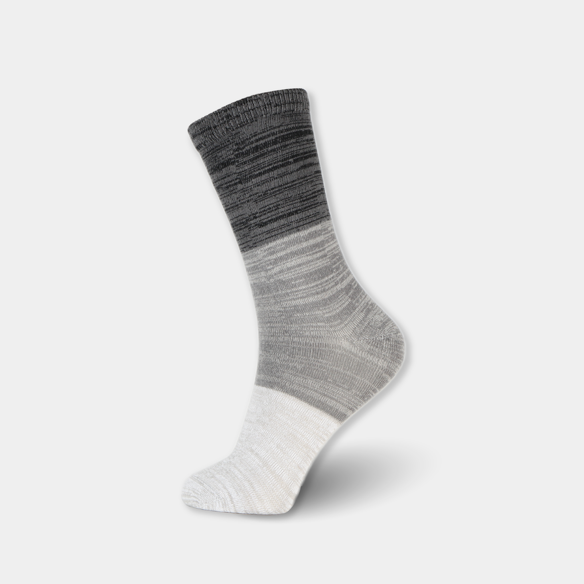 6 pairs Crew Socks Charcoal Gray Assorted Colors-CHGY