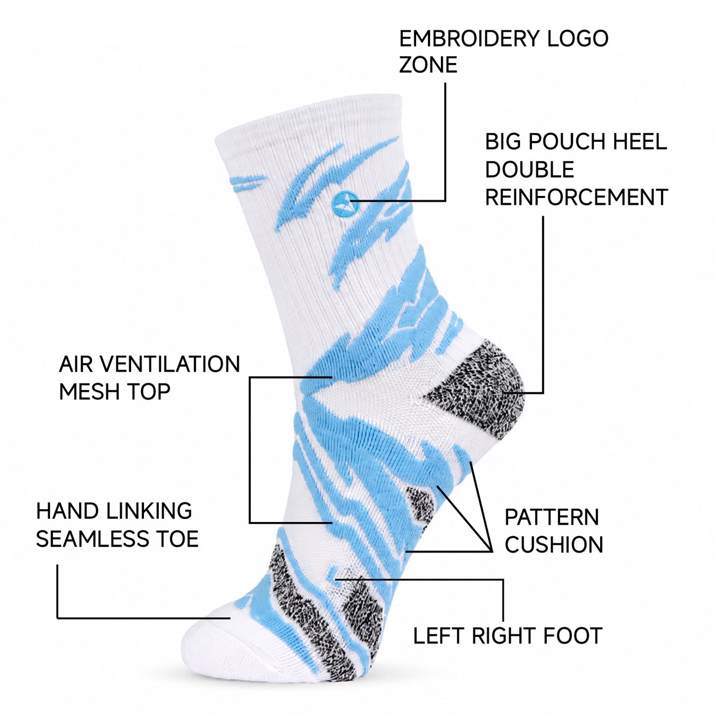 Professional Basketball Socks