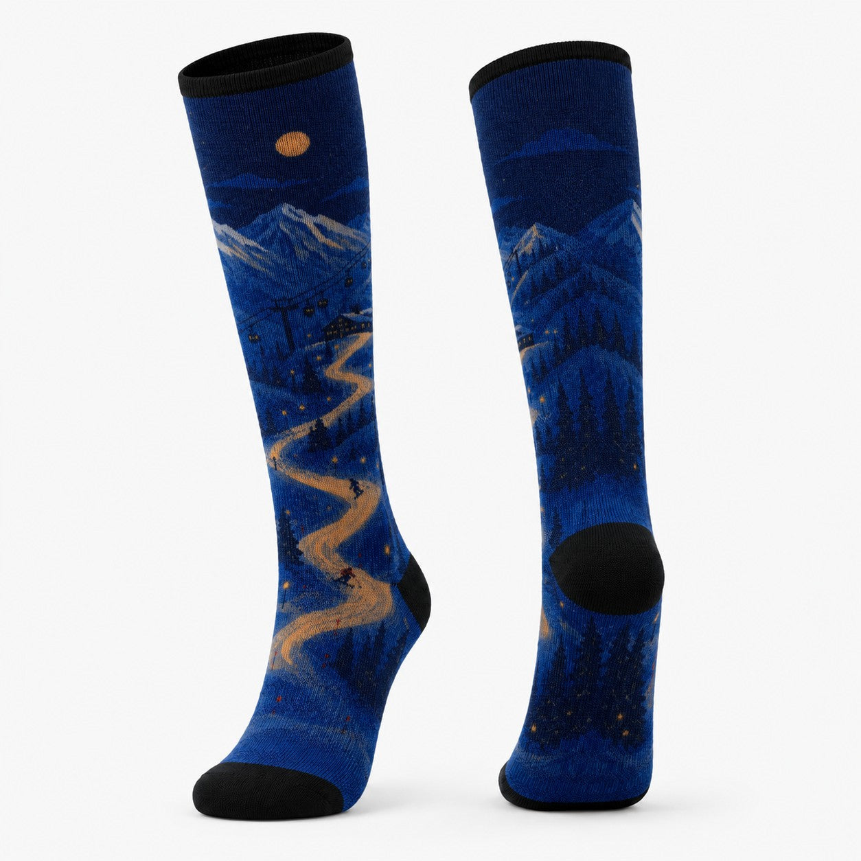 Long Compression Printing Socks