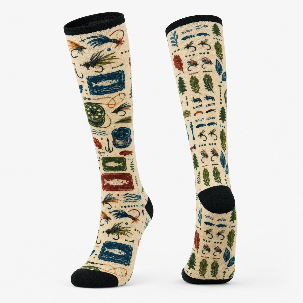Long Compression Printing Socks