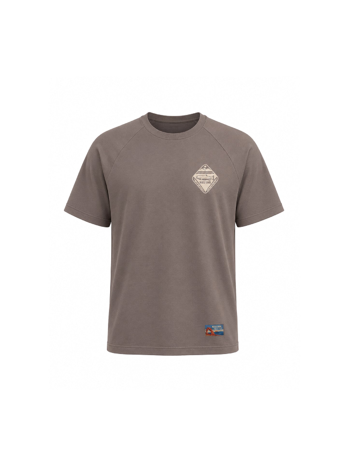Fish Block Print - Women's Kool Wool Wide Fit Short Sleeve T-Shirt