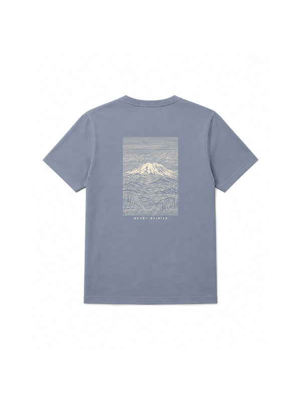 Kool Wool Series - "Contour Mountains" Men's Kool Wool Short Sleeve T-Shirt