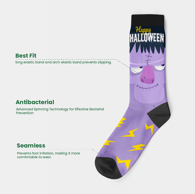 Scientific Weirdo Crew Socks (9")