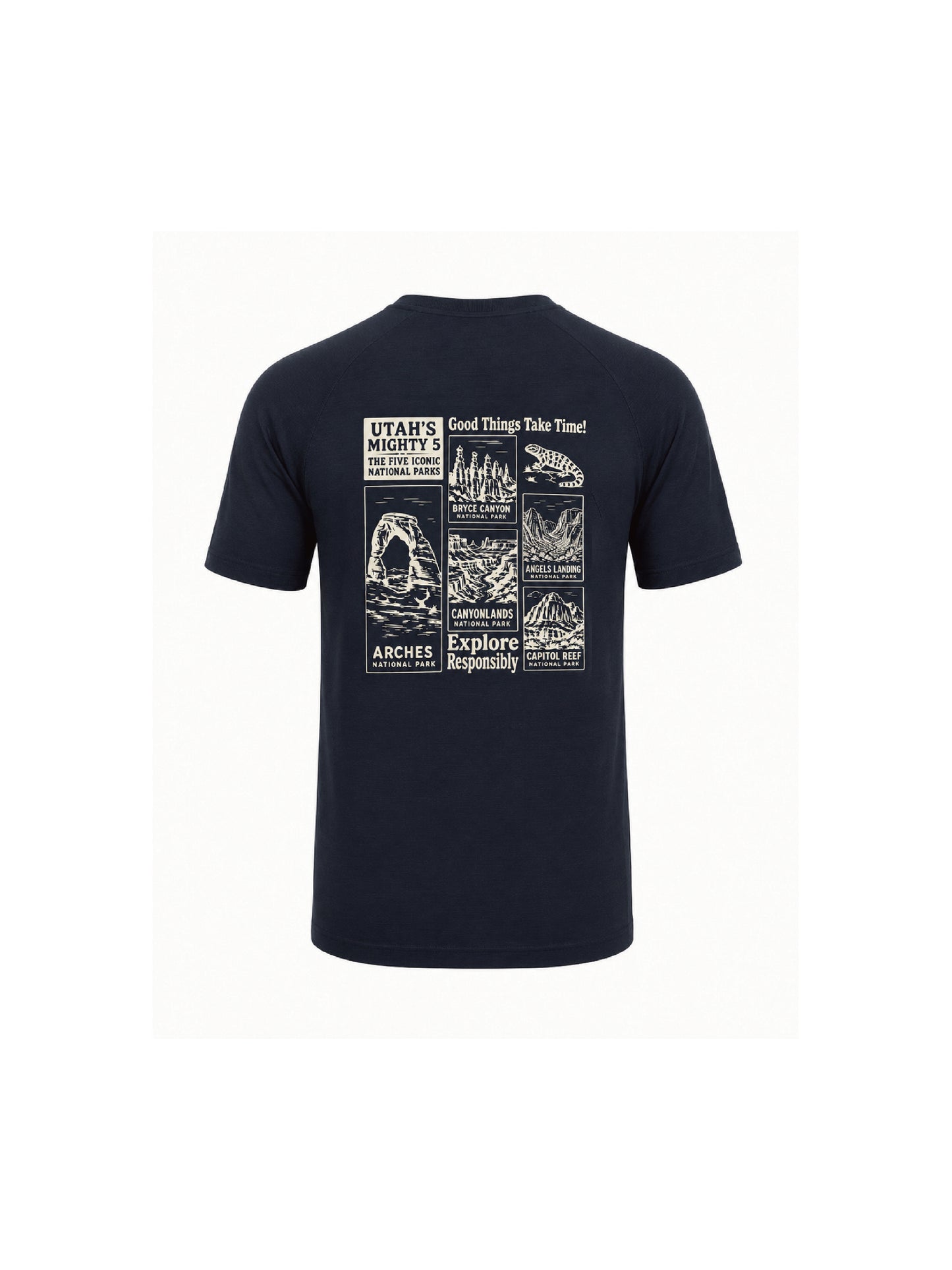 Utah’s Mighty Five - Men's Kool Wool Short Sleeve T-Shirt