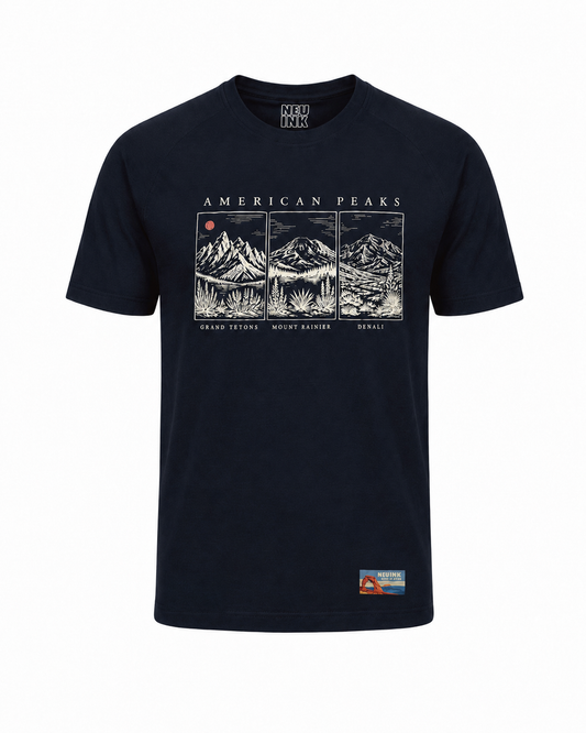 Kool Wool Series - "American Peaks" Men's Short Sleeve T-Shirt