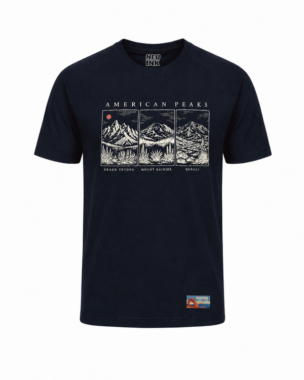 Kool Wool Series - "American Peaks" Men's Short Sleeve T-Shirt