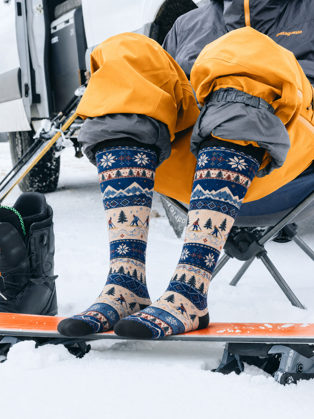Long Compression Printing Socks