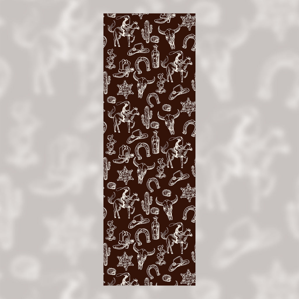 Cowboy Line Art Wool Socks (9")