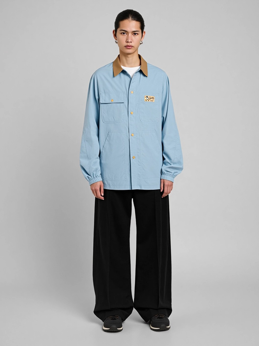 Outdoor Series - Color-Block Packable Sun Protection Button Up