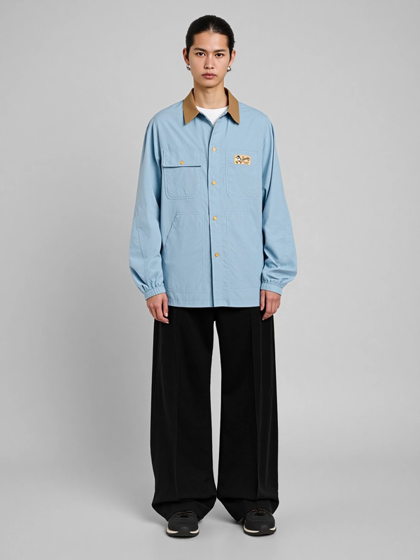 Outdoor Series - Color-Block Packable Sun Protection Button-Up