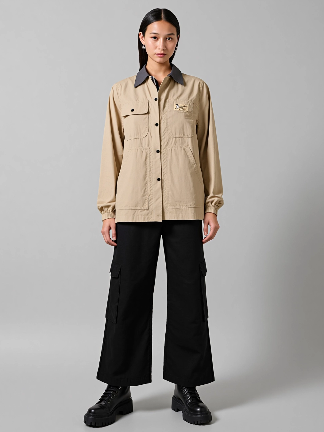 Outdoor Series - Color-Block Packable Sun Protection Button Up