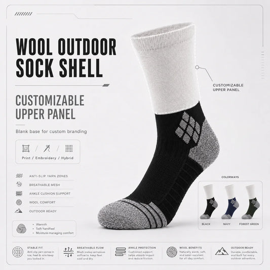 Custom Wool Outdoor Socks