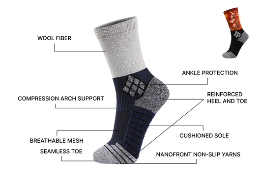Elite Summit Wool Socks – Full-Digital Print