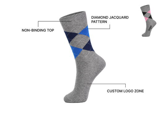 Everyday Dress Socks - Heat Transfer