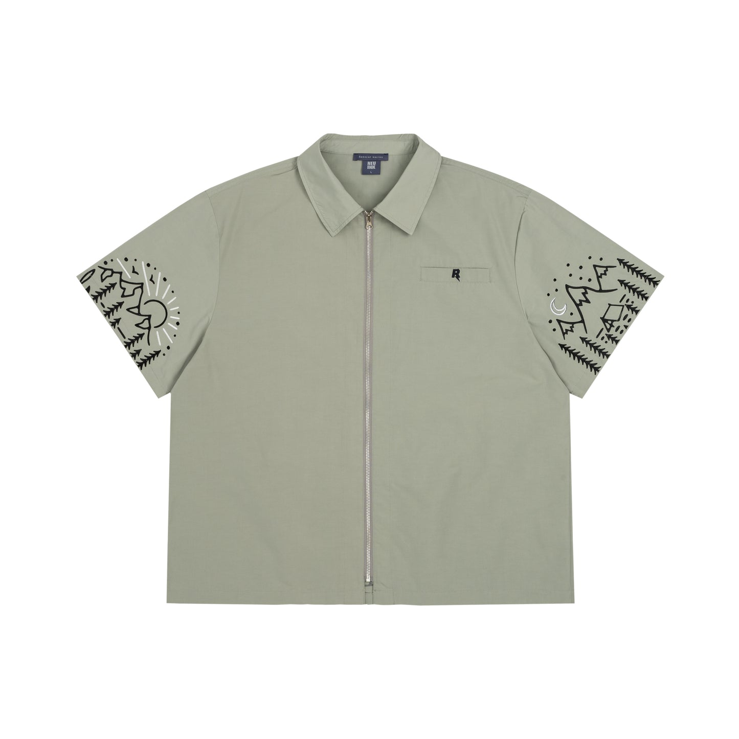 Outdoor Series - Nature's Harmony Zip Short-Sleeve Shirt