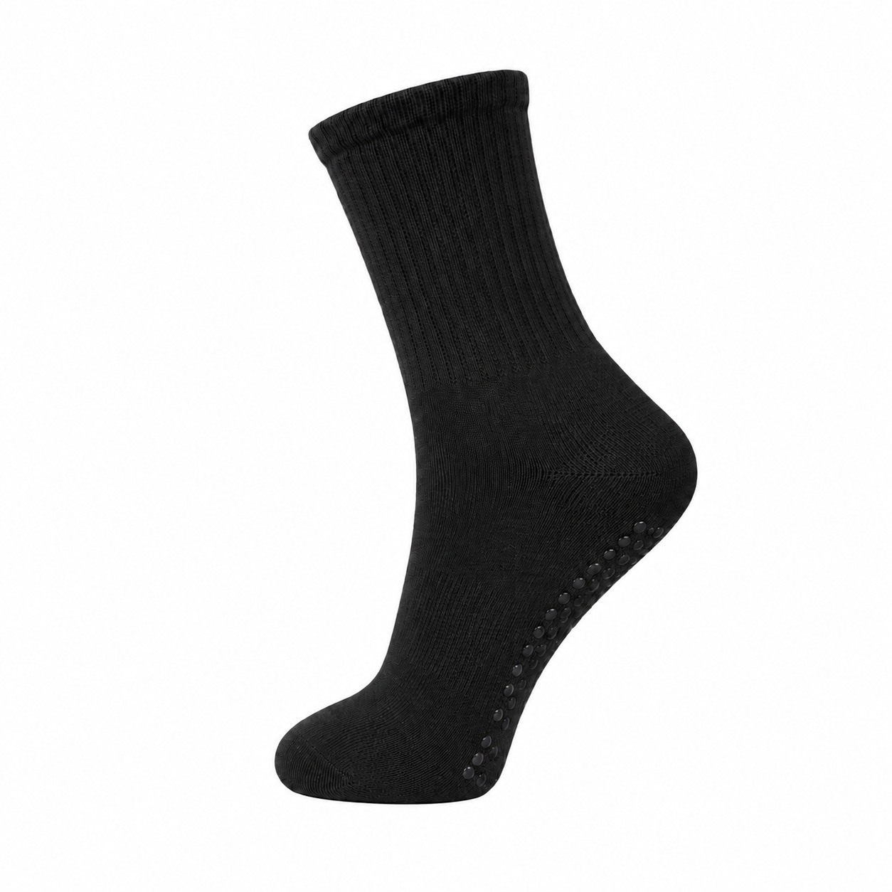 Women's Crew Length Non-Slip Grip Yoga Socks for Pilates Barre