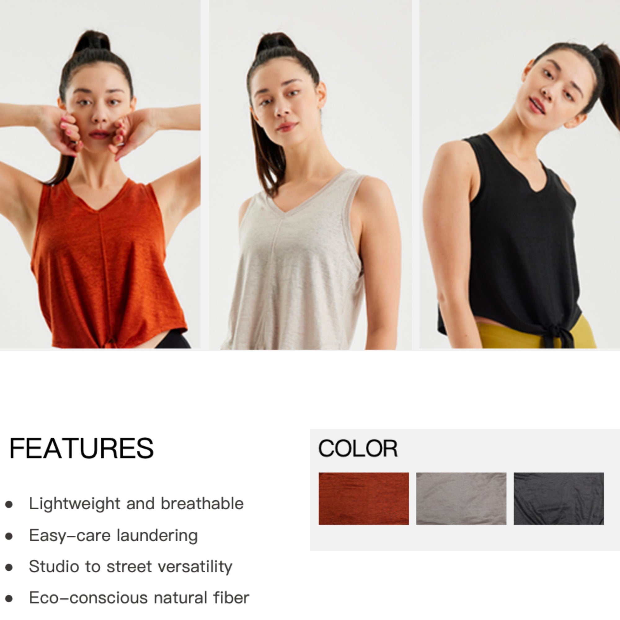 Active V NECK TOP