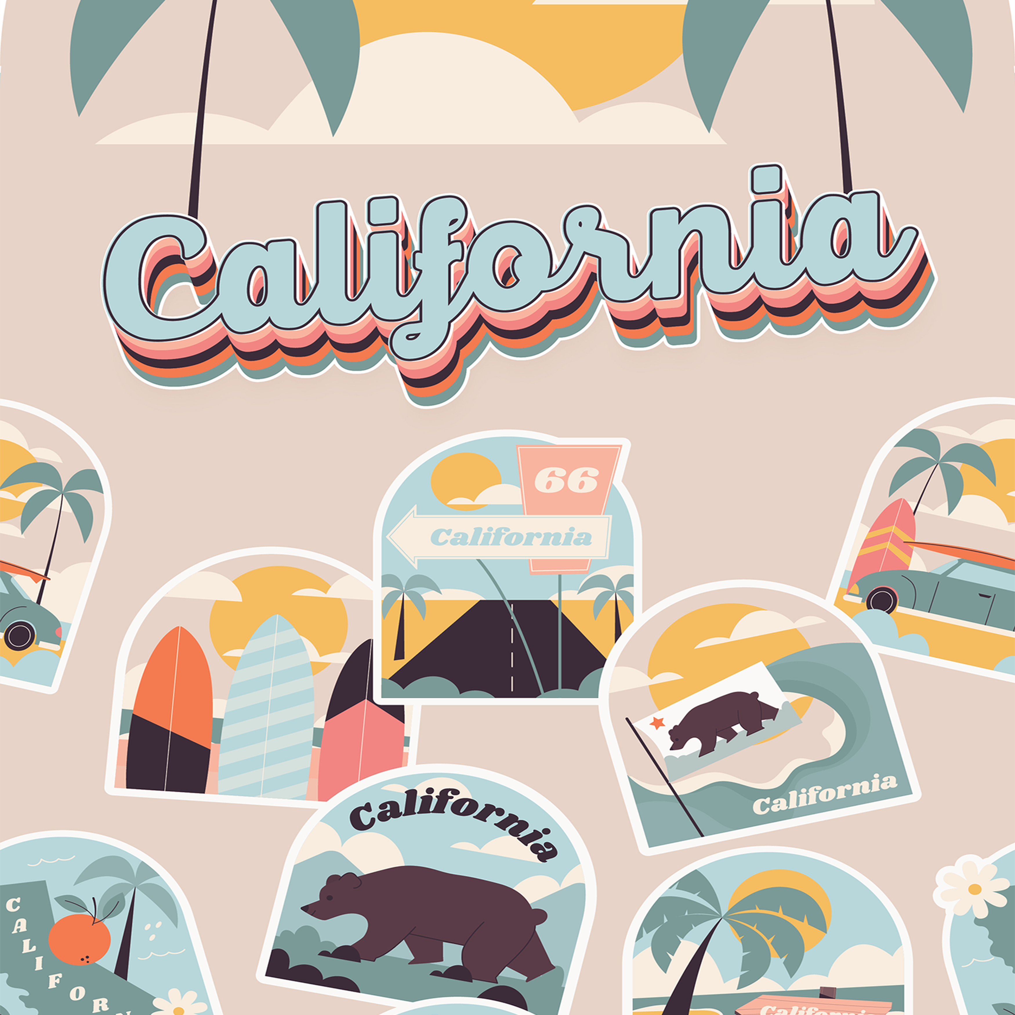 Califonia Crew Socks(9")