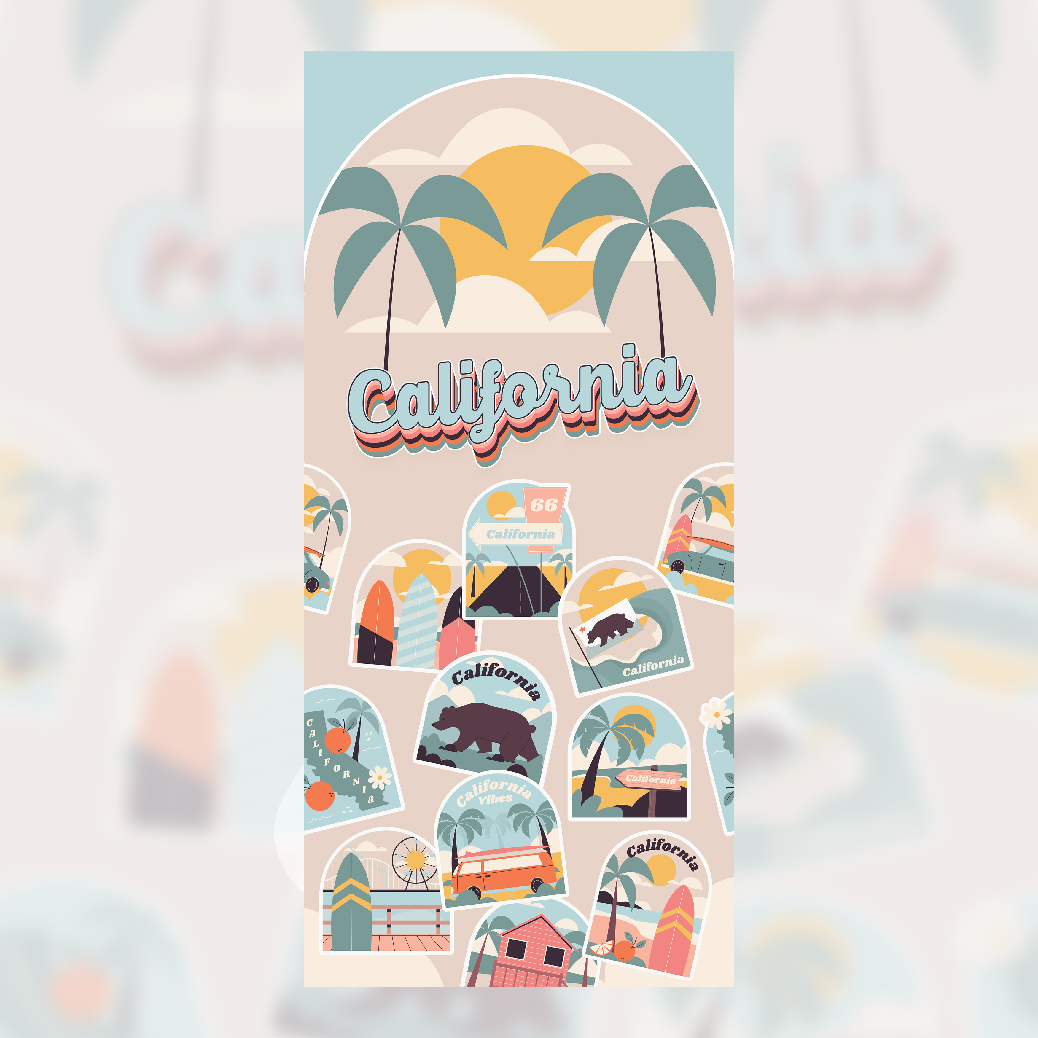 Califonia Crew Socks(9")