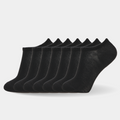 No Show Liner Socks-6 Pairs Bundle-BLCK