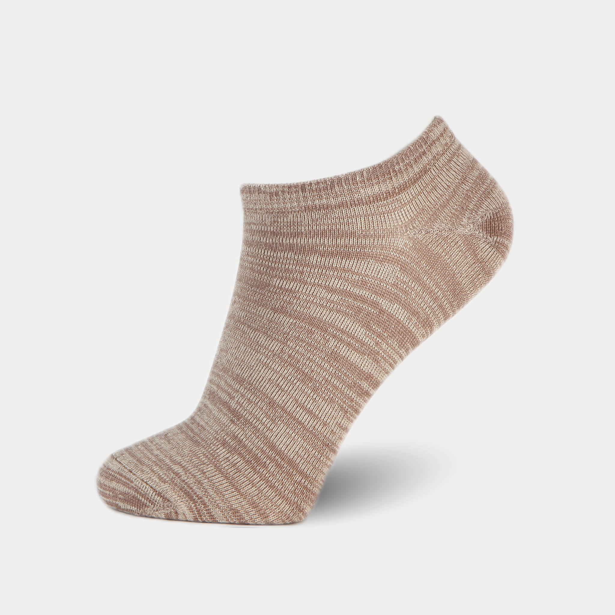brown no show sock