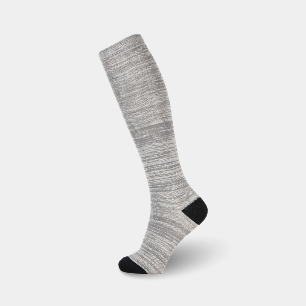 Gray knee high sock