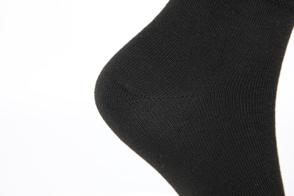 6 Pair Pack Black Ankle Socks-BLCK