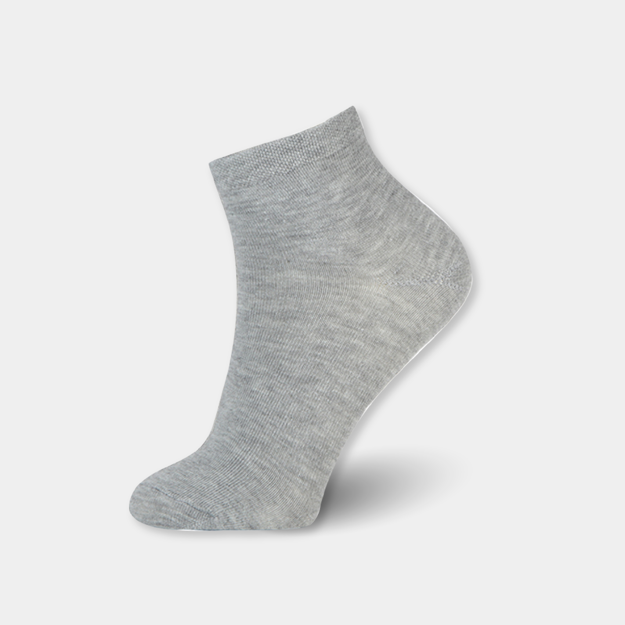 light heather gray ankle socks