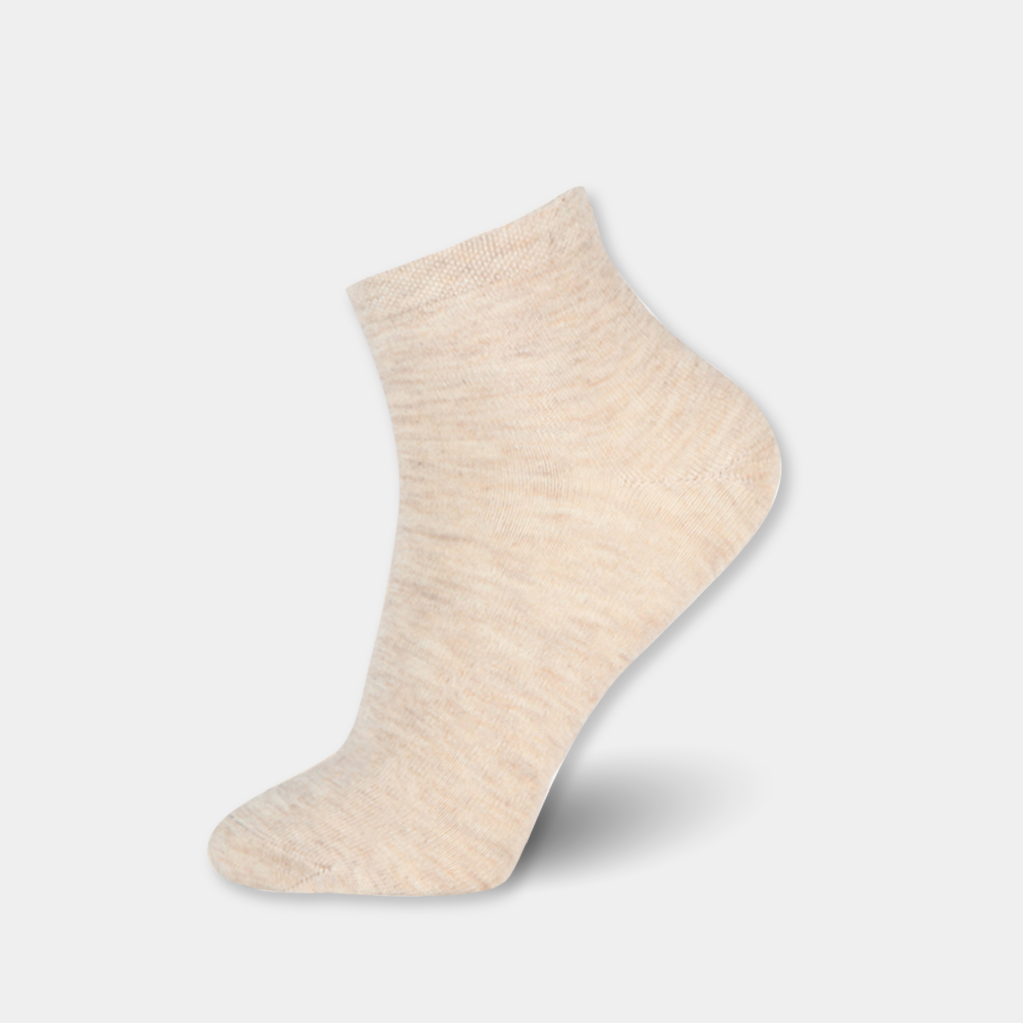 oatmeal ankle sock